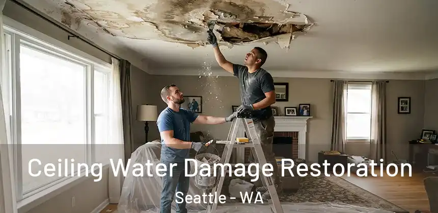 Ceiling Water Damage Restoration Seattle - WA