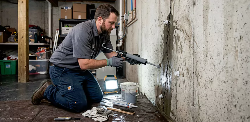 Basement Leak Repair From Inside in Seattle